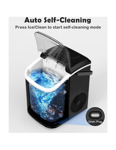 Máquina de Hielo COWSAR de Nugget Compacta 15.4 kg/día