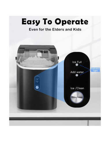 Máquina de Hielo COWSAR de Nugget Compacta 15.4 kg/día