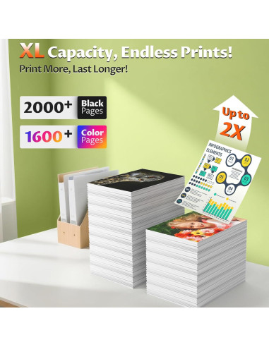 Cartuchos de tinta 962XL compatibles HP para Officejet Pro 9010e