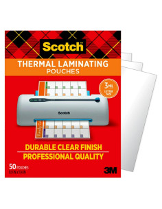 Bolsas de Laminado Térmico Scotch 50 Unidades Carta 22.6x28.9cm