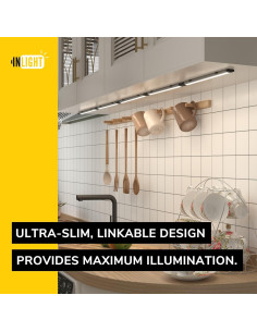 GETINLIGHT Luz LED 30.48 cm para Cocina, Paquete de 3, 660 Lúmenes 2