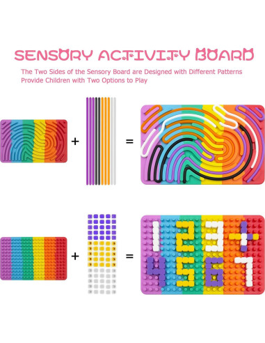 Tablero Sensorial Calmante ZSFLZS - Juguete para Niños 0.5 kg