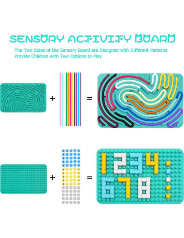 Tablero Sensorial Calmante ZSFLZS - Juguete para Niños 0.5 kg