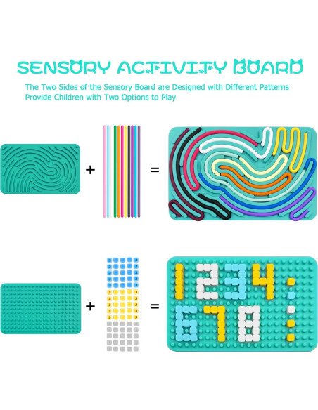 Tablero Sensorial Calmante ZSFLZS - Juguete para Niños 0.5 kg