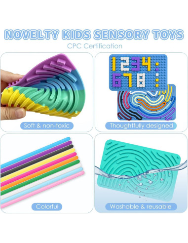 Tablero Sensorial Calmante ZSFLZS - Juguete para Niños 0.5 kg