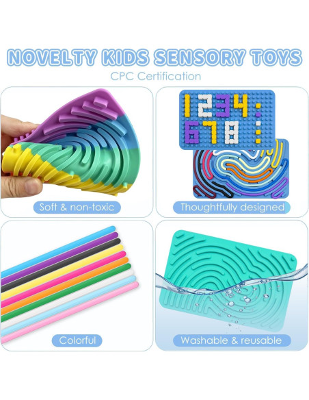 Tablero Sensorial Calmante ZSFLZS - Juguete para Niños 0.5 kg