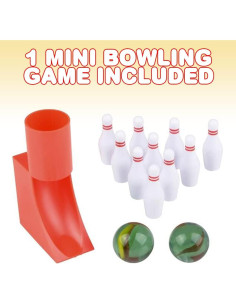 Juego de Bolos Mini Gamie para Niños y Adultos - 10 Pines y 2 Bolas 2
