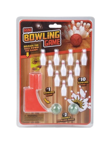 Juego de Bolos Mini Gamie para Niños y Adultos - 10 Pines y 2 Bolas