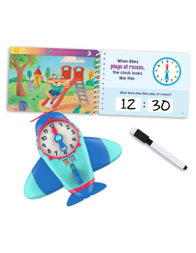 Conjunto de Aprendizaje de la Hora Educational Insights - Reloj Interactivo para Niños 6+