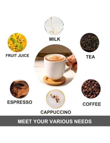 Juego de 6 Tazas de Cappuccino Hasense 177 ml Cerámica Blanca