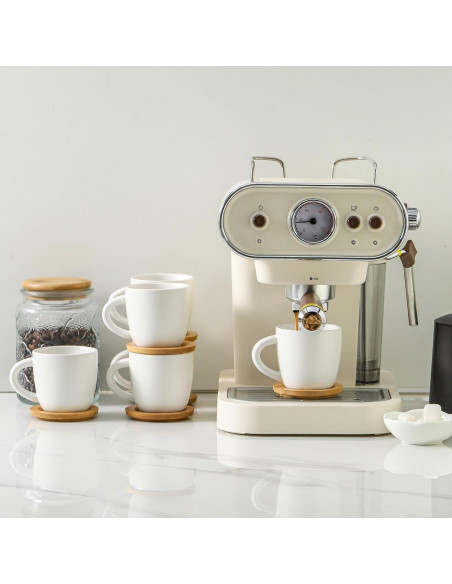 Juego de 6 Tazas de Cappuccino Hasense 177 ml Cerámica Blanca