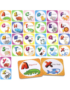 Juego de Memoria Point Games para Niños - 52 Cartas Didácticas 2