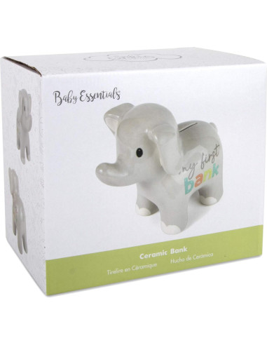 Alcancía de Cerámica Elefante Baby Essentials 20.32x19.05cm