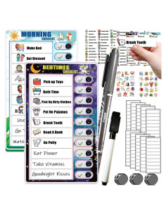 Tabla de Tareas Deslizante Hoshimari para Niños Reutilizable