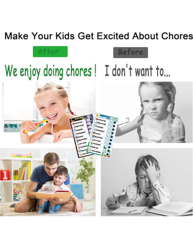 Tabla de Tareas Deslizante Hoshimari para Niños Reutilizable