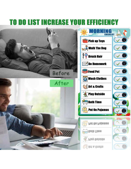 Tabla de Tareas Deslizante Hoshimari para Niños Reutilizable