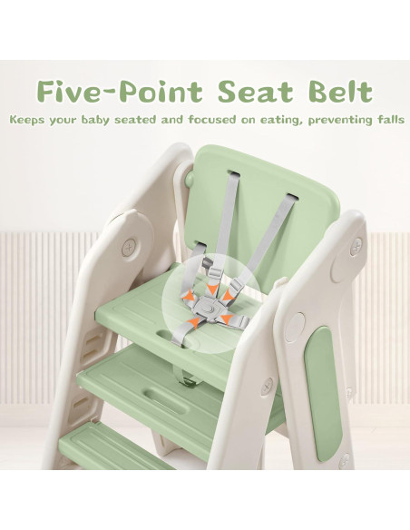 Escalera para Niños JooKiddie 4-en-1 Ajustable Verde