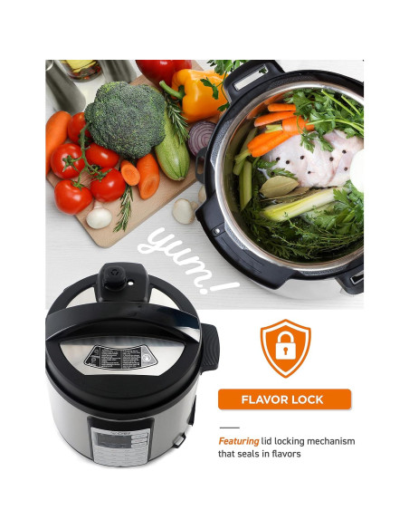 Olla de Presión Eléctrica Commercial Chef 6.3L Acero Inoxidable