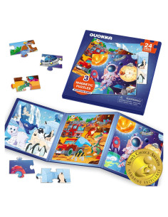 Puzzles Magnéticos de Viaje QUOKKA - Animales para Niños 1-5 Años