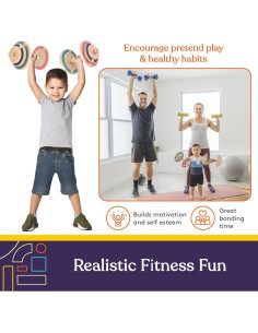 Conjunto de Pesas de Madera para Niños Suministros Especiales 2