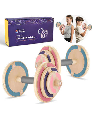 Conjunto de Pesas de Madera para Niños Suministros Especiales