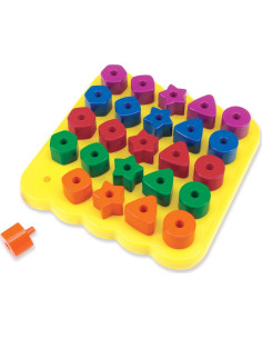 Tablero de Clavos Apilables Recursos de Aprendizaje 27 Piezas 2