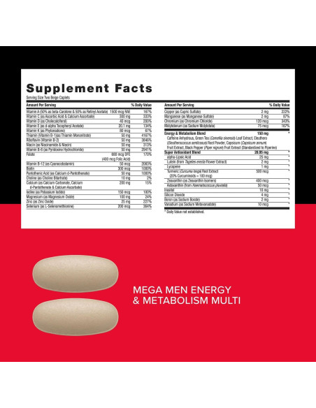 Vitapak Energía y Metabolismo GNC Mega Men, 30 Paquetes Vitapak Energía y Metabolismo GNC Mega Men, 30 Paquetes