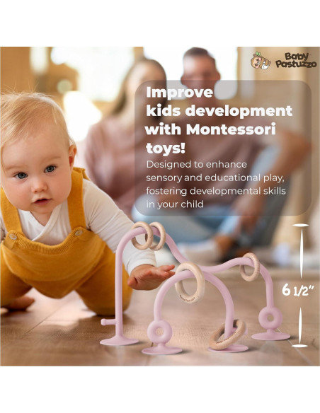 Set de Alimentación de Silicona 8 Piezas para Bebés Rosa Claro