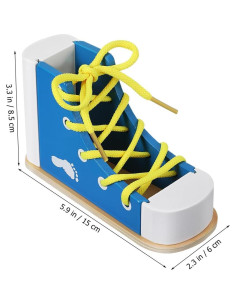 STOBOK Kit de Práctica para Atar Zapatos Niños - 2 Piezas 2
