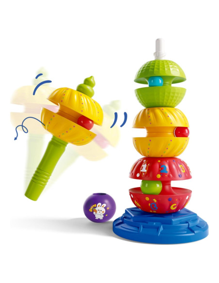 Juguete de Apilamiento Giratorio YUSIMEI para Bebés 16x16x37cm