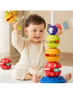 Juguete de Apilamiento Giratorio YUSIMEI para Bebés 16x16x37cm 2