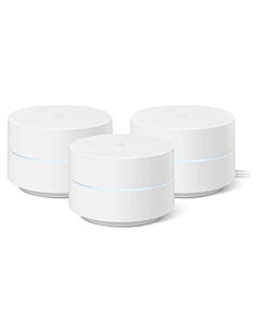 Google Wifi - Sistema Mesh WiFi - 3 Paquetes - Cobertura 418 m