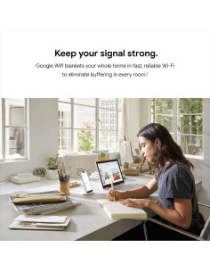 Google Wifi - Sistema Mesh WiFi - 3 Paquetes - Cobertura 418 m 2