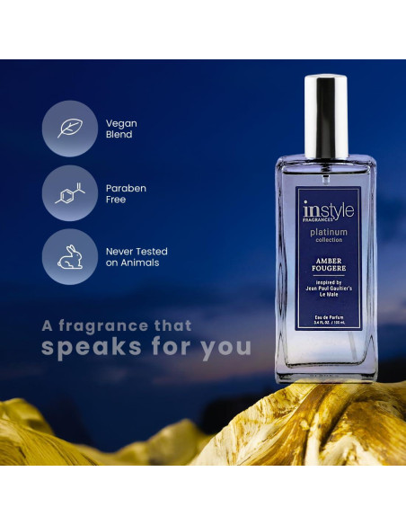 Eau de Parfum InStyle 100ml Ámbar Fougere para Hombres Eau de Parfum InStyle 100ml Ámbar Fougere para Hombres
