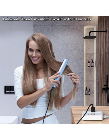 Convertidor de Voltaje 220V a 110V Lukwrode 35W USB Universal