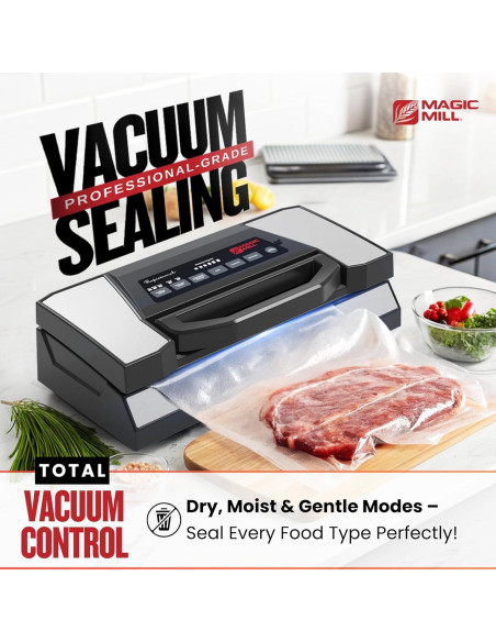 Máquina de Sellado al Vacío Magic Mill MVS-5181 135W Acero Inoxidable