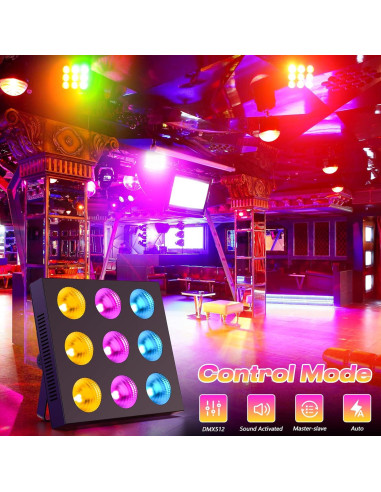 Barra de luces LED RGBW 120W DJ Par 36CH estroboscópica