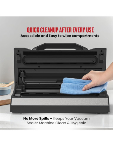 Máquina de Sellado al Vacío Magic Mill MVS-5181 135W Acero Inoxidable