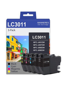 Cartuchos de tinta Brother LC3011 (2BK/1C/1M/1Y) 5 unidades