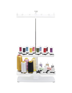Soporte de Hilo de 20 Conos Sew Tech Ajustable para Bordar 2