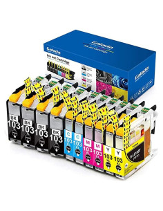 Cartuchos de tinta Galada compatibles para Brother LC103 10 Pack