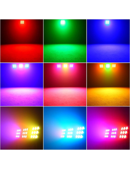 Barra de luces LED RGBW 120W DJ Par 36CH estroboscópica