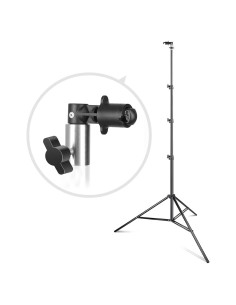 Soporte de Clip y Trípode de Luz Hahawalker 2.6m Ajustable
