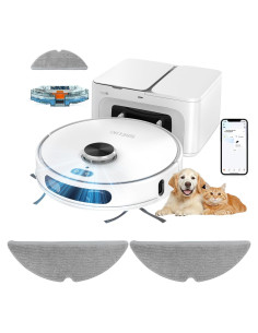 Robot Aspirador SHELIKI D60S MAX con Navegación LiDAR y Auto Vaciamiento