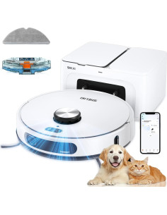 Robot Aspirador SHELIKI D60S MAX con Navegación LiDAR y Auto Vaciamiento 2