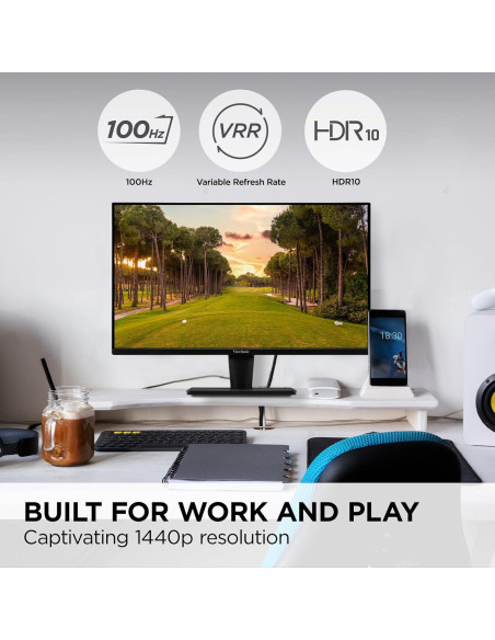 Monitor QHD ViewSonic VS2725-2K 27" 2560x1440 100Hz HDMI