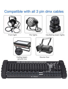 Controlador DMX 384 Canales Holdlamp para Iluminación 2