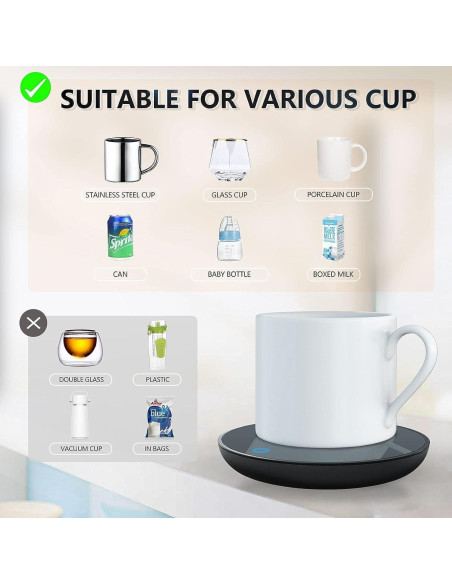 Calentador de Té y Taza - 2 Temperaturas, Portátil