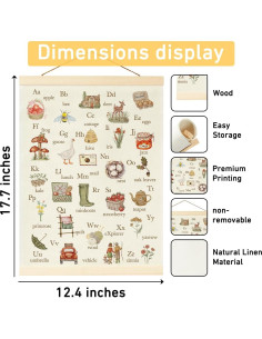 Decoración de Pared Infantil BirtDerr Woodland 45x31.5cm 2