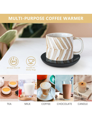 Calentador de Té y Taza - 2 Temperaturas, Portátil